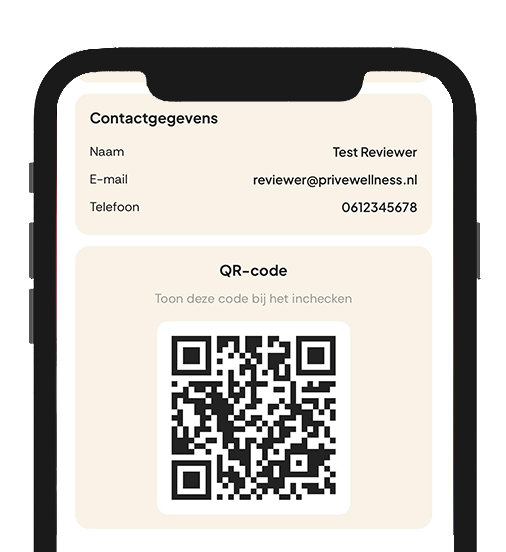 Inchecken via QR-scan